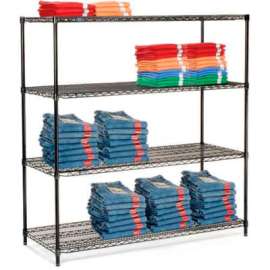 Nexel Shelving Wire Shelving Starter Unit, 72"W x 18"D x 74"H