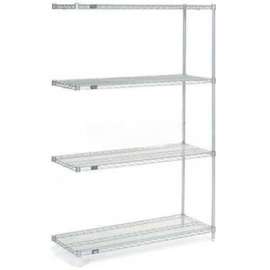 Nexel Shelving Wire Shelving Add-On Unit, 24"W x 21"D x 63"H