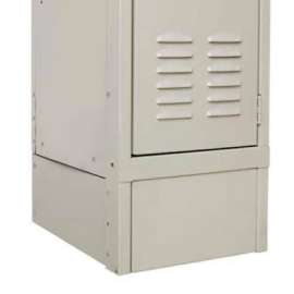 Hallowell KCFB12PT Steel Locker Accessory - Closed Front Base 12"W x 6"H - Tan