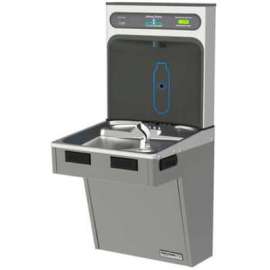 Halsey Taylor HydroBoost Unfiltered Water Refilling Station, Wall Mount, Light Gray