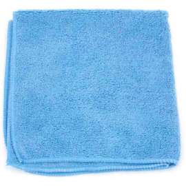 Microworks Microfiber Towel 16" x 16", Blue 12 Towels/Pack - 2502-B-DZ