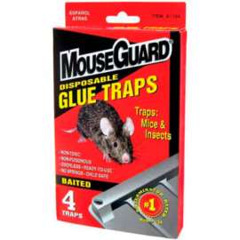 Mouse Guard Disposable Mouse Glue Traps, 4 Pack - A1104N
