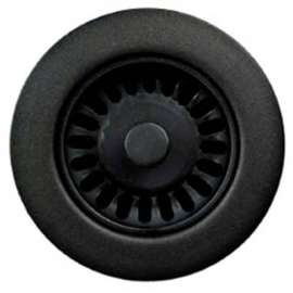 Houzer 190-9265 3-1/2" Matte Black Basket Strainer