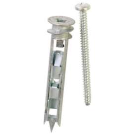 ITW E-Z Ancor 10006 - Toggle Lock 100 lb. Self-Drilling Drywall Anchor - Made In USA - Pkg of 2