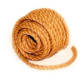 BOEN Sisal 3-Strand Twisted Rope SLR1450 - 1/4" x 50' - 1 Lb. - Camel