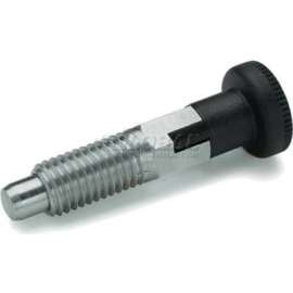 J.W. Winco GN717 Indexing Plunger w/ Knob Lock-Out SS 6.0x22.0N Pressure M12x1.75 Thread 8x8mm Pin
