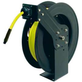 Legacy L8611FZ 3/8"x50' 300 PSI Spring Retractable Steel Air Hose Reel W/ Flexzilla Hose