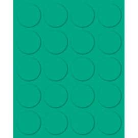 Magna Visual Magnetic Circles, 3/4"W x 3/4"H, 20/Pack