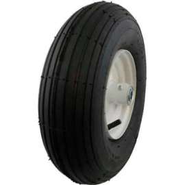 Marathon 20081 4.00-6 Ribbed Tread Pneumatic - 3" Centered Hub - 5/8" Bearings