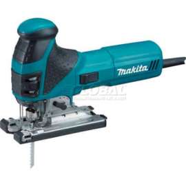 Makita Barrel Grip Jig Saw, 4351FCT, Tool-Less, L.E.D. Light, 800-2,800 SPM, Var. Speed, Orb.