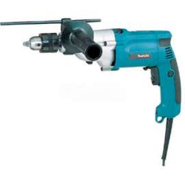Makita Hammer Drill, HP2050, 3/4", 6.6 Amp, 2-Speed, Rev., case