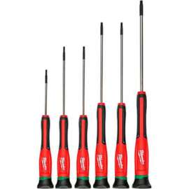 Milwaukee 48-22-2610 6 Pc. TORX Precision Screwdriver Set W/ Case