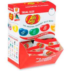 Jelly Belly Trial Size Gourmet Jelly Bean, Assorted Flavors, .35 oz., 80/Box