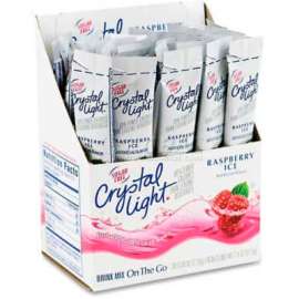 Crystal Light On-The-Go Mix Sticks, Raspberry Ice, 0.08 oz., 30/Box