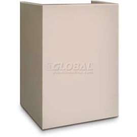 Mesa Safe Pedestal Hotel & Residential Security MP101 - 15"W x 10"D x 18"H, White