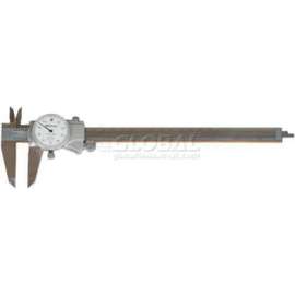 Mitutoyo 505-743J 0-8" Dial Caliper W/White Dial