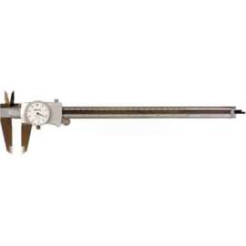 Mitutoyo 505-746 0-12" Dial Caliper W/White Dial