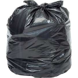 Global Industrial Light Duty Black Trash Bags - 65-70 Gallon, 0.62 Mil, 200 Bags/Case