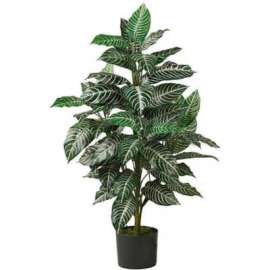 Nearly Natural 3' Zebra Silk Plant