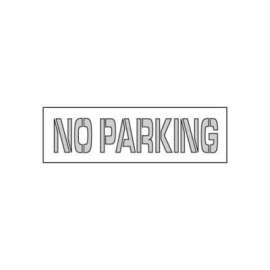 Parking Lot Stencil 24x4 - No Parking