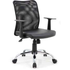 Boss Budget Mesh Task Chair with T-Arms - Black