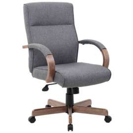 Boss Modern Executive Conference Chair - Linen - Gray