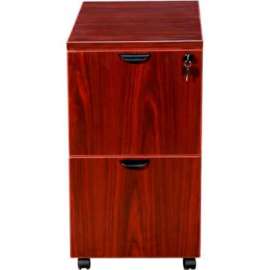 Boss Mobile Pedestal - File/File - Mahogany