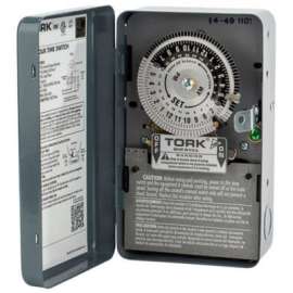 NSI TORK&reg; 1101B 24 Hour Time Switch, 40A, 120V, SPST, Indoor Metal Enclosure, cULus