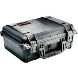 Pelican 1450 Watertight Medium Case With Foam 14-11/16" x 13" x 6-13/16", Black