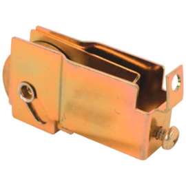 Prime-Line D 1515 Roller Assembly, 1-1/4 in Dia Roller, 5/16 in W Roller, Steel, 1-Roller, F-Tab Mounting