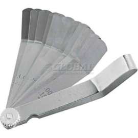 Proto J000M 11 Blade Bent Feeler Gauge Set, 1/2" x 4-3/16" Blades