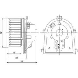 Global Parts 2311650 - HVAC Blower Motor with Wheel