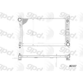 Global Parts 2337C - Engine Coolant Radiator