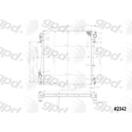 Global Parts 2342C - Engine Coolant Radiator
