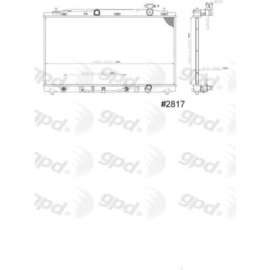 Global Parts 2817C - Engine Coolant Radiator