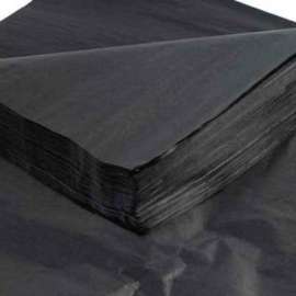 Global Industrial Gift Grade Tissue Paper, 20"W x 30"L, Black, 480 Sheets