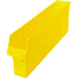 Plastic Nesting Storage Shelf Bin QSB805 4-3/8"W x 23-5/8"D x 8"H Yellow