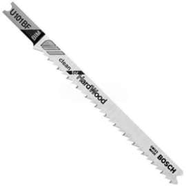 BOSCH U101BF 4" 10 TPI Hardwood Cutting U-Shank Shank Jigsaw Blade (5 Pack)