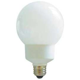 Sunlite 05321-SU SLG25/G30/50K 25W Globe CFL Light Bulb, Medium Base, Super White