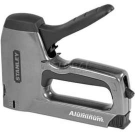 STANLEY SharpShooter Series TR250 Staple/Brad Nail Gun, 20 Magazine, 27/64 in W Crown, 1/4 to 9/16 in L Leg, Black/Gray