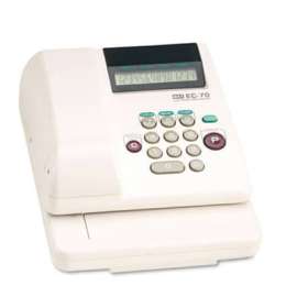 MAX MXBEC30A Memory Electronic Check Writer, 10 Digits, 1 Column - Business & Personal Checks