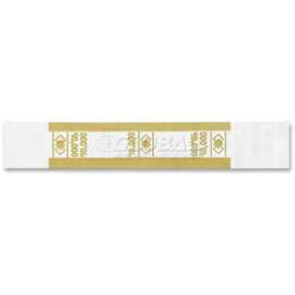 PM Company Self-Adhesive Color-Coded Currency Straps 55010 10,000 in 100 Bills Yellow, 1000/Pack