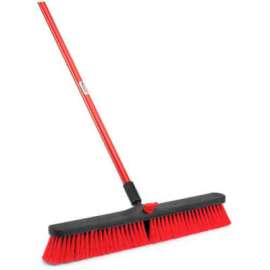 Libman Commercial Push Broom with Resin Block - 24 - Medium-Duty Bristles - 805