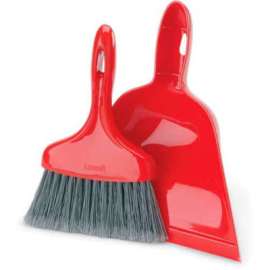 Libman Commercial Dust Pan With Whisk Broom - Red - 906