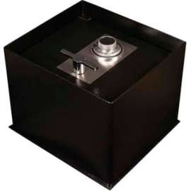 Tracker Safe In-Ground Floor Safe with Dial Lock - FS121514-DLG - 13-1/2"W x 15"D x 11-3/4"H - Black
