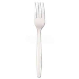 Boardwalk BWKFORKBX, Forks, Polystyrene, White, 100/Box