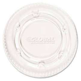 Pactiv BWKYLS-2FR, Portion Cup Lids, Fits 1-1/2-2-1/2 oz. Cups, Plastic, Clear, 2400/Carton