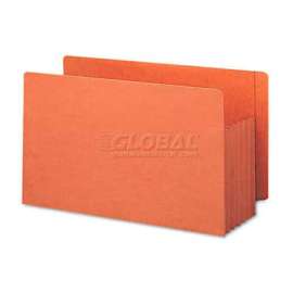 Smead TUFF Pocket 5" Accordion Expansion File Pockets, Straight, Lgl, Redrope, 10/Box