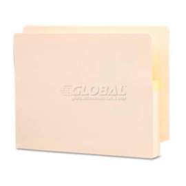 Smead 1-3/4" Accordion Expansion End Tab File Pocket, Straight Tab, Ltr, Manila, 25/Bx