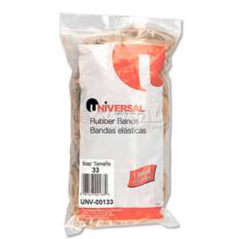 Universal Rubber Bands, Size 33, 3-1/2 x 1/8, 640 Bands/1lb Pack